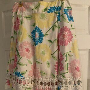Lilly Pulitzer Floral Skirt Size 6